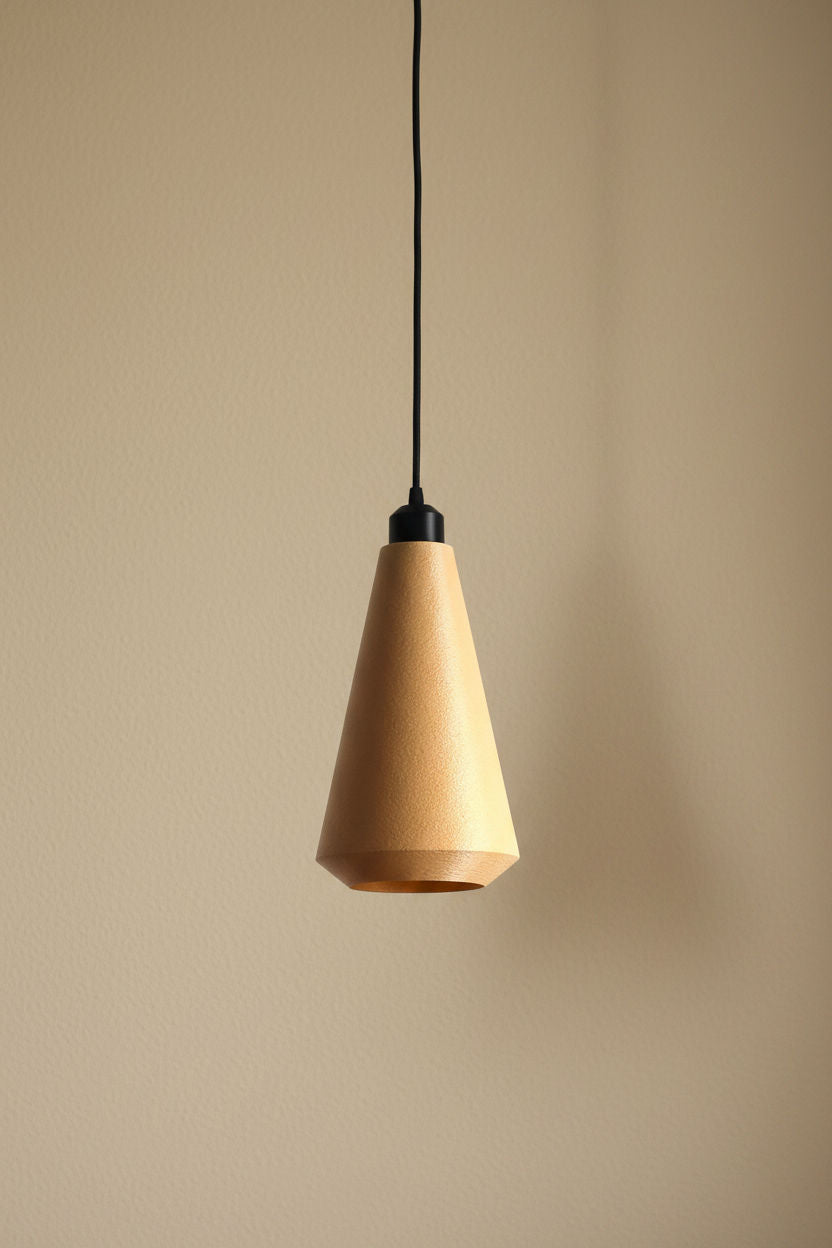 Ruma pendant light in plant-based composite, lightweight shade
