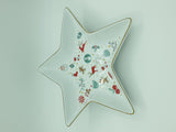 Christmas Star Porcelain Serving Tray, 27 cm