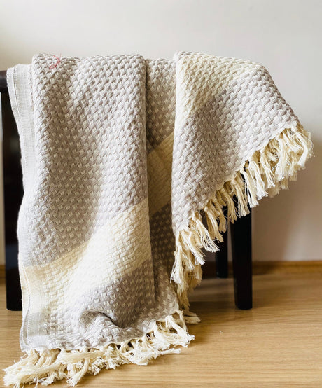Istanbul Handwoven Cotton Blanket, 250 x 200 cm