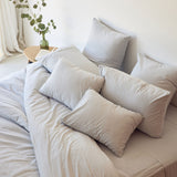 Silver grey Tavira Washed Cotton