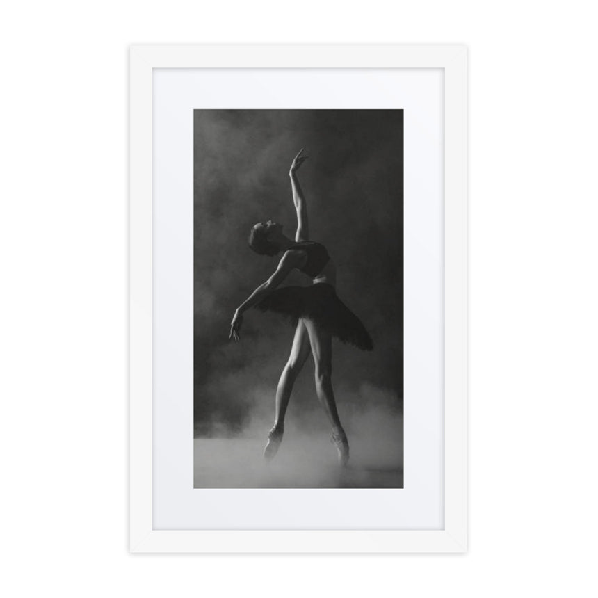 Tutu Noir | Dance-Art Framed Poster #65 (23.5" H x 17.5" W)