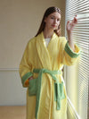 Dopamine Stripe Bathrobe, Organic Cotton