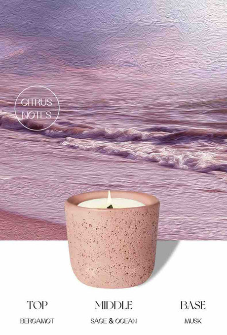 Wood Wick Soy Wax Candle, Alps Pink