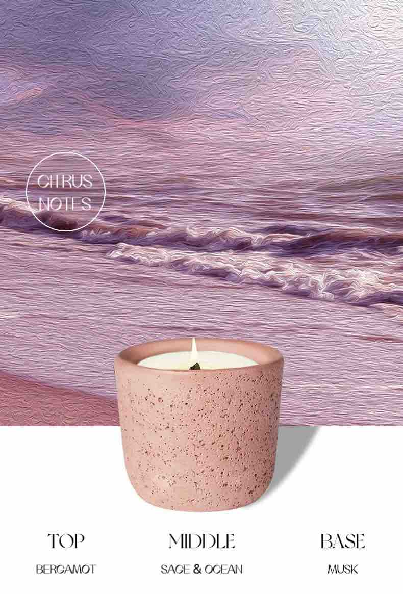 Wood Wick Soy Wax Candle, Alps Pink