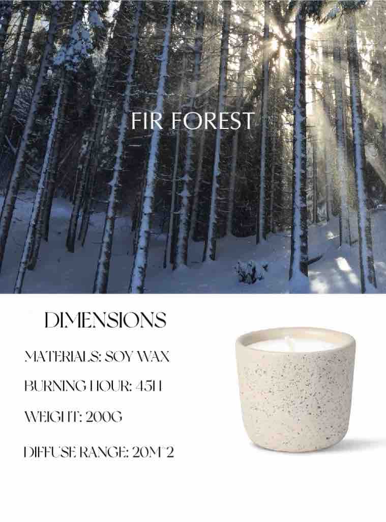 Wood Wick Soy Wax Candle, Fir Forest