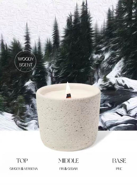 Wood Wick Soy Wax Candle, Fir Forest
